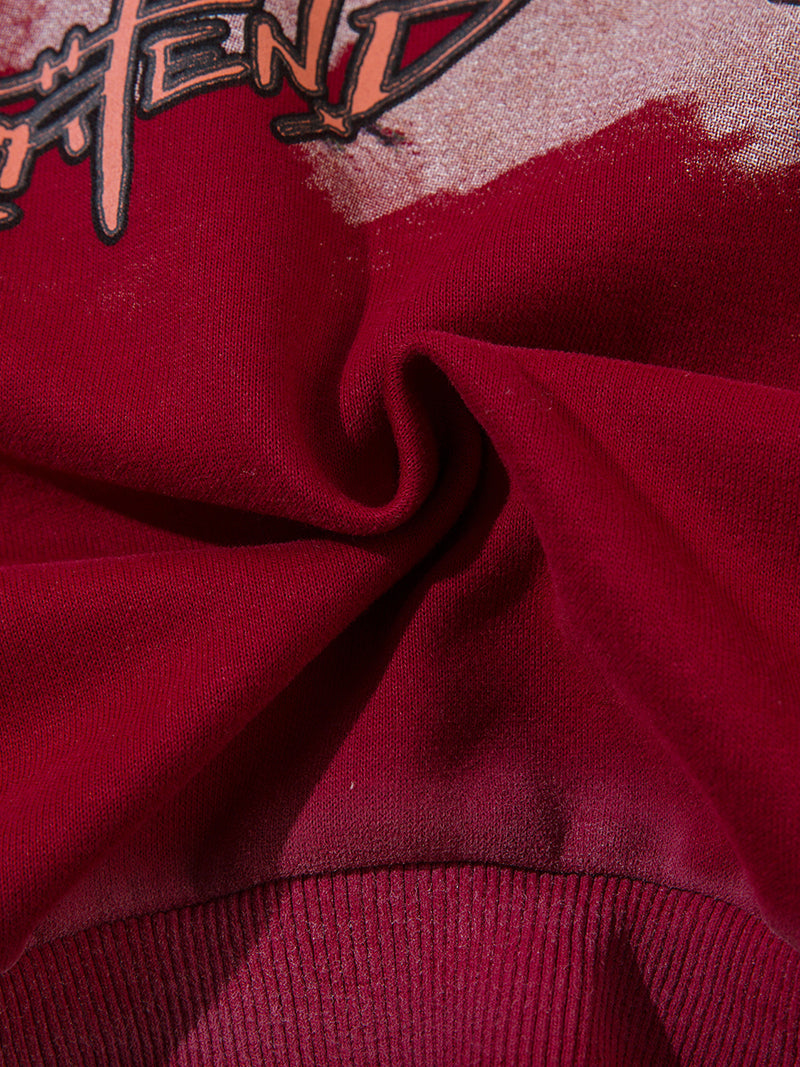 dark cartel crimson vibe hoodie