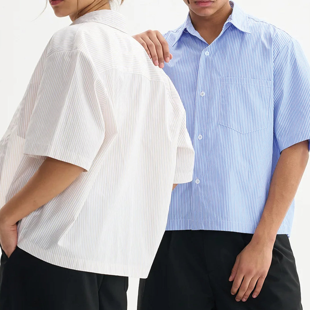 midtown stripe short sleeve