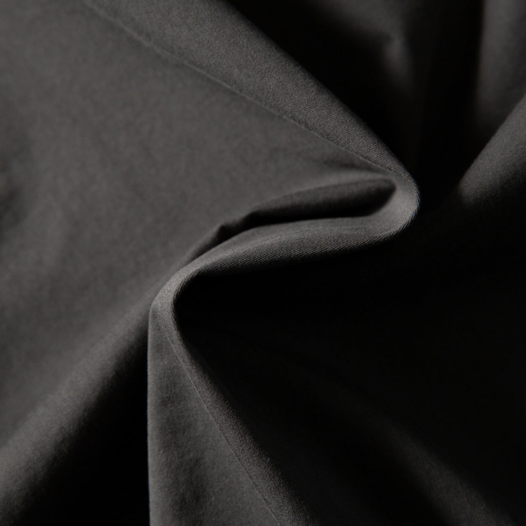 crew plaid collarless shirt