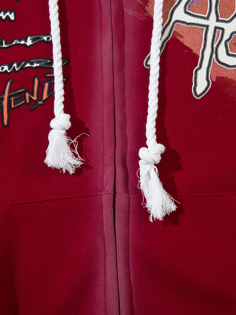 dark cartel crimson vibe hoodie