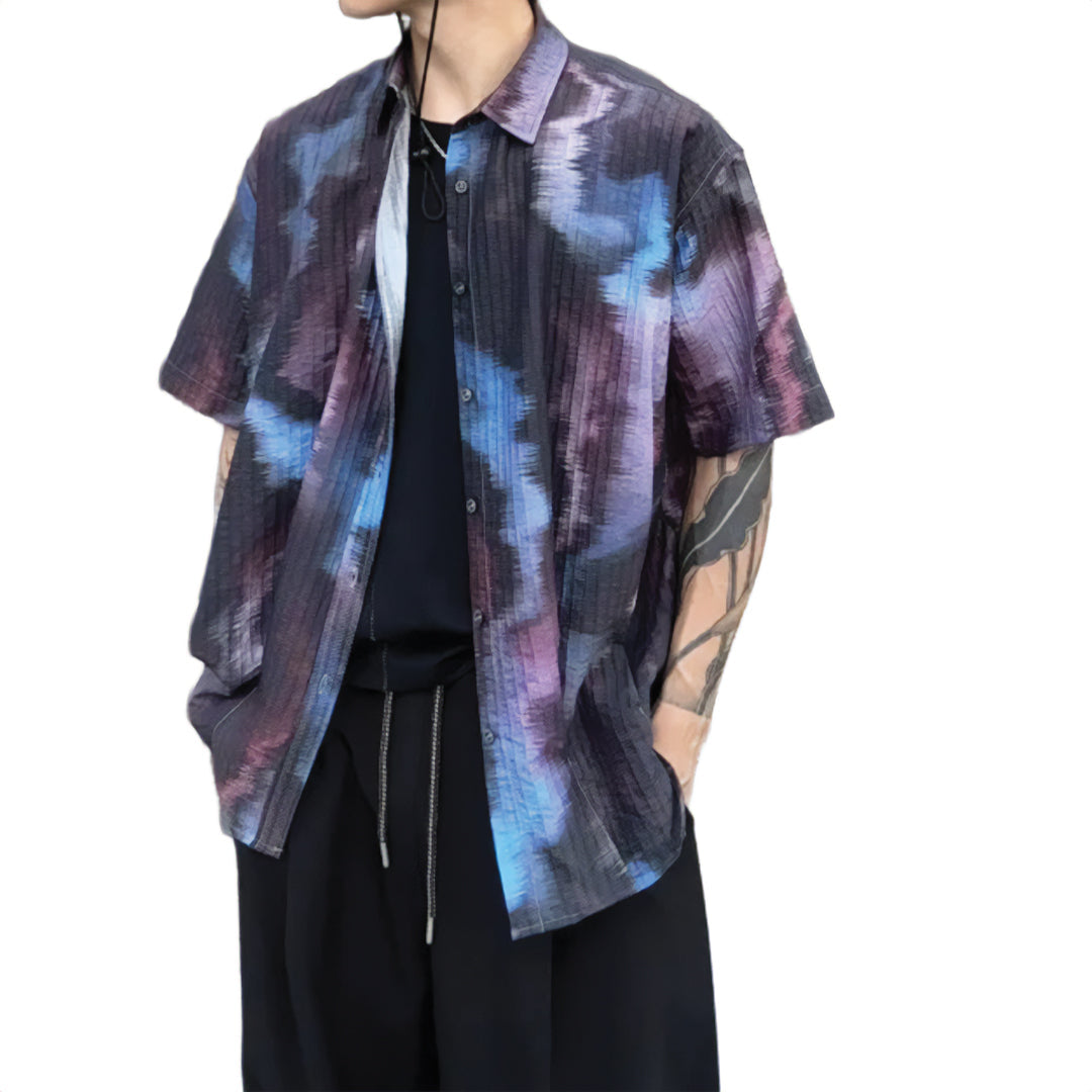vaporwave pleat shirt