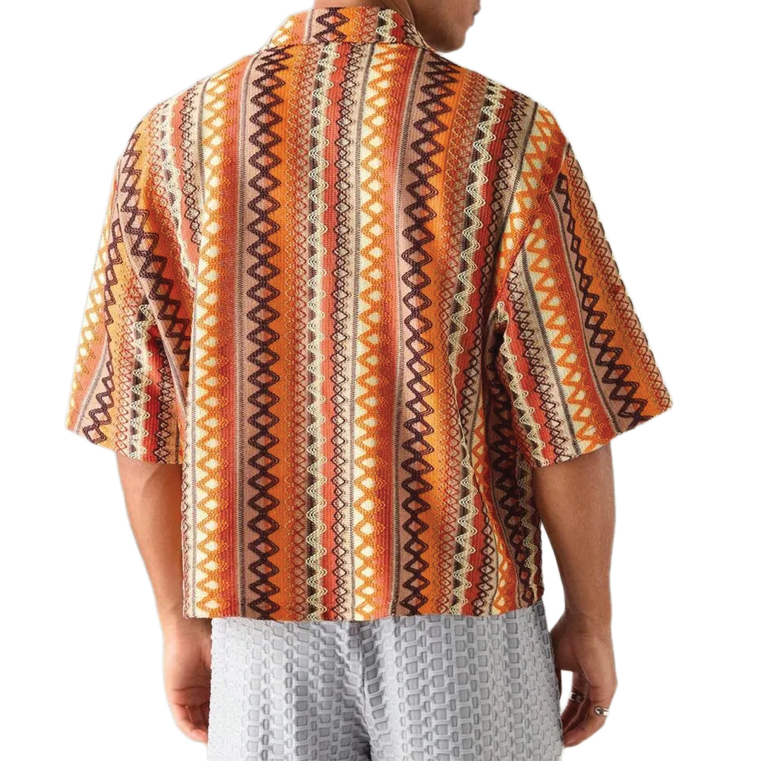 rhythm knit camp shirt