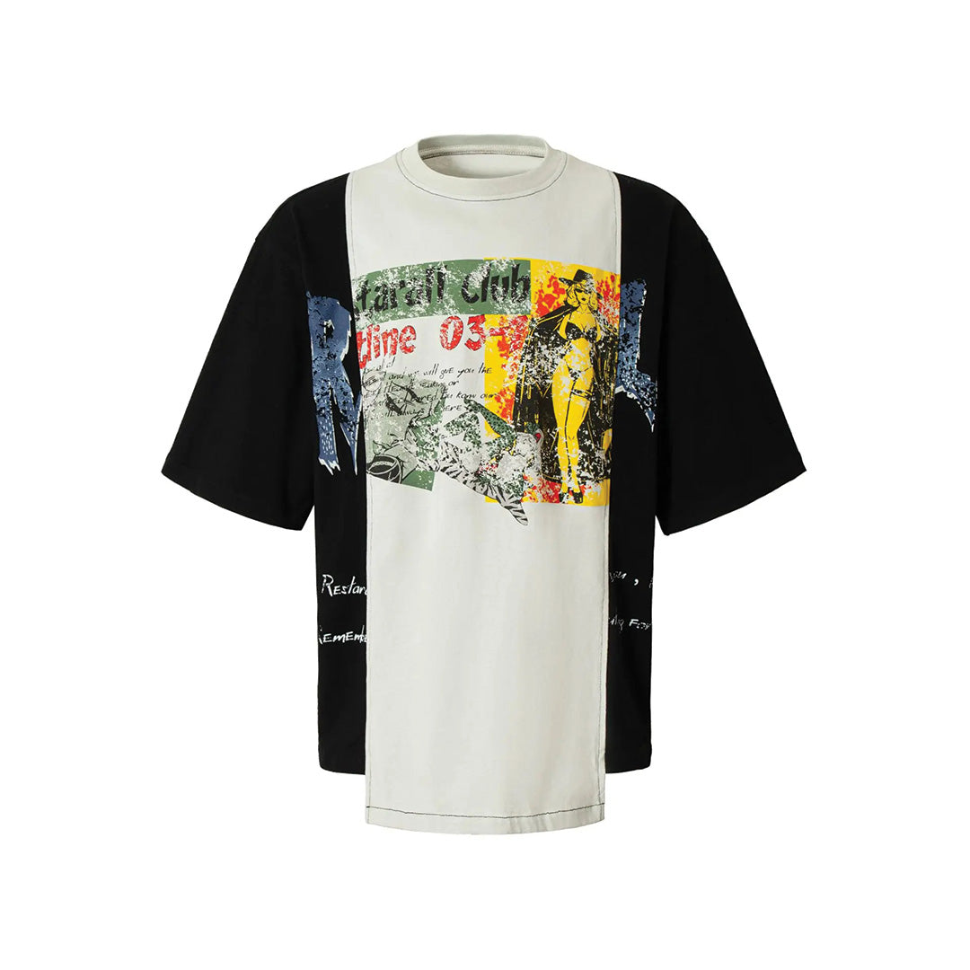 coded layers cotton tee