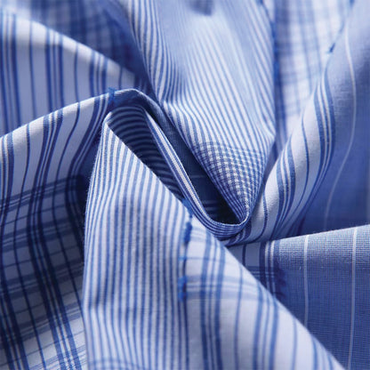 Splice Blue Plaid Shirt