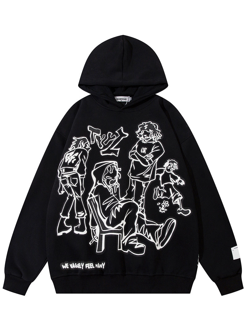 dark cartel cosmic fire hoodie
