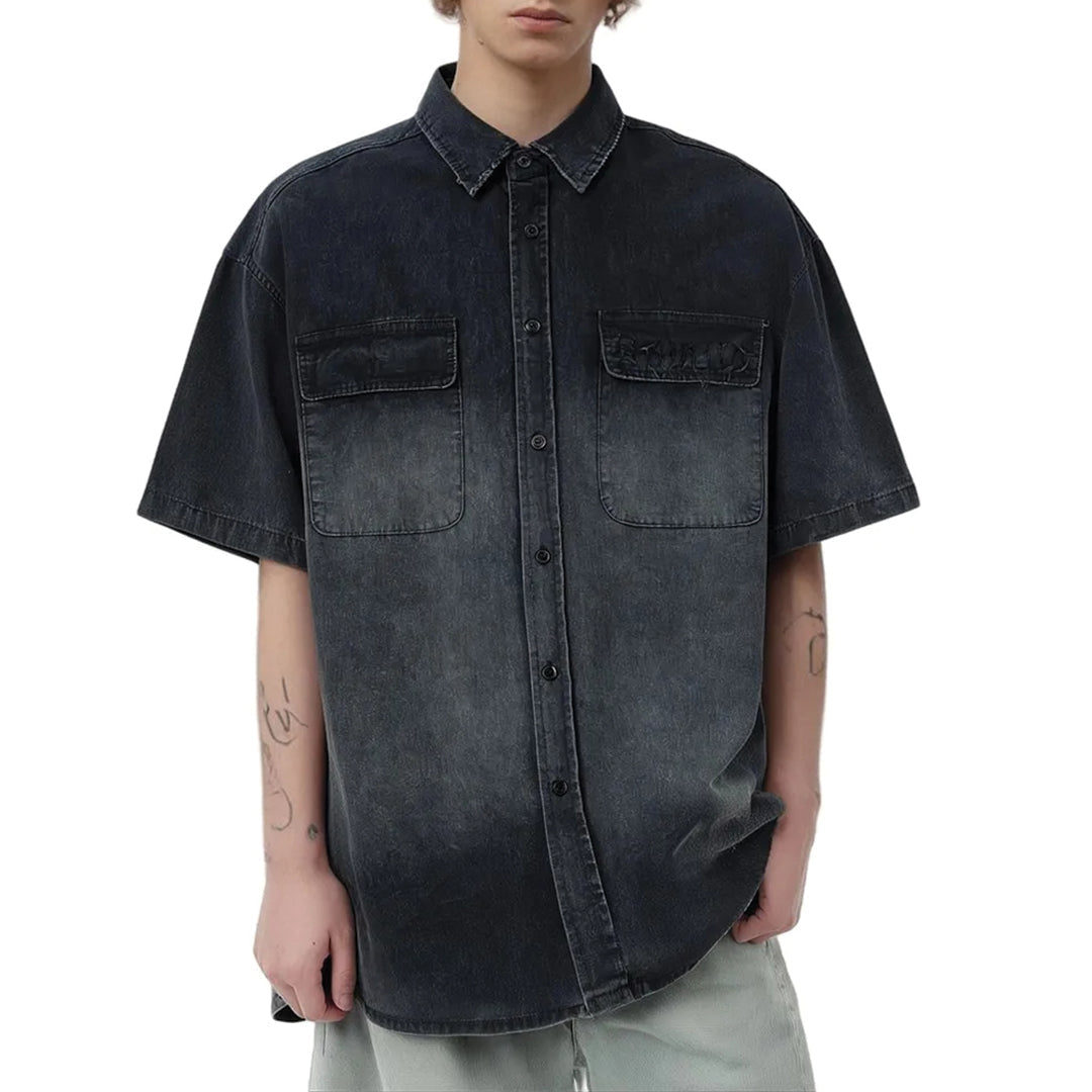 general lee denim fade shirt
