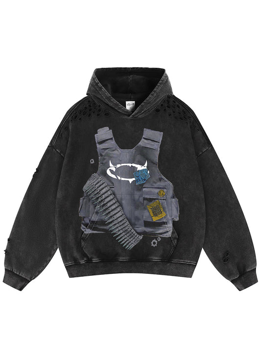 Dark Cartel Chrome Fire Hoodie