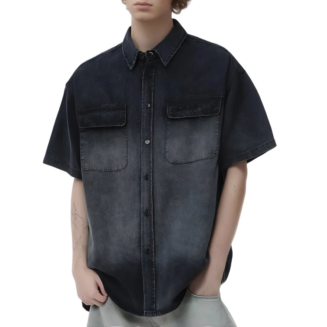 general lee denim fade shirt