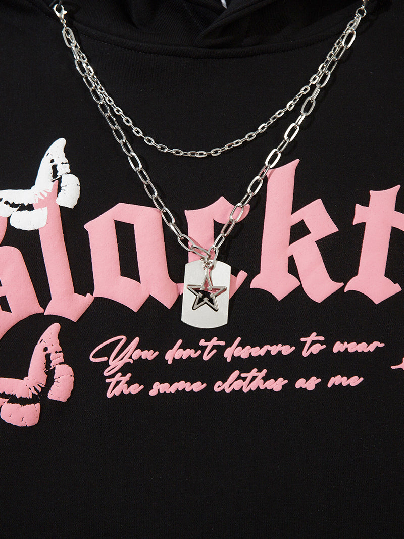 dark cartel silver flow hoodie