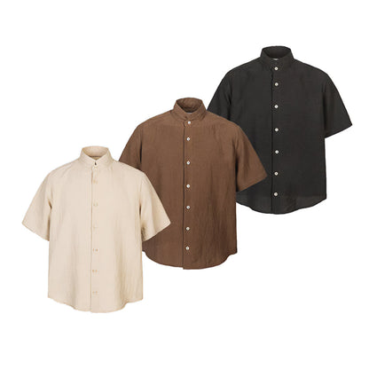 Mock Linen Resort Shirt