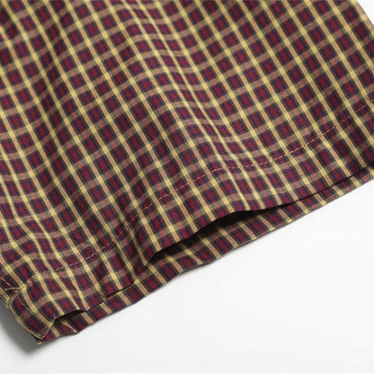 Red Clay Plaid Short Sleeve