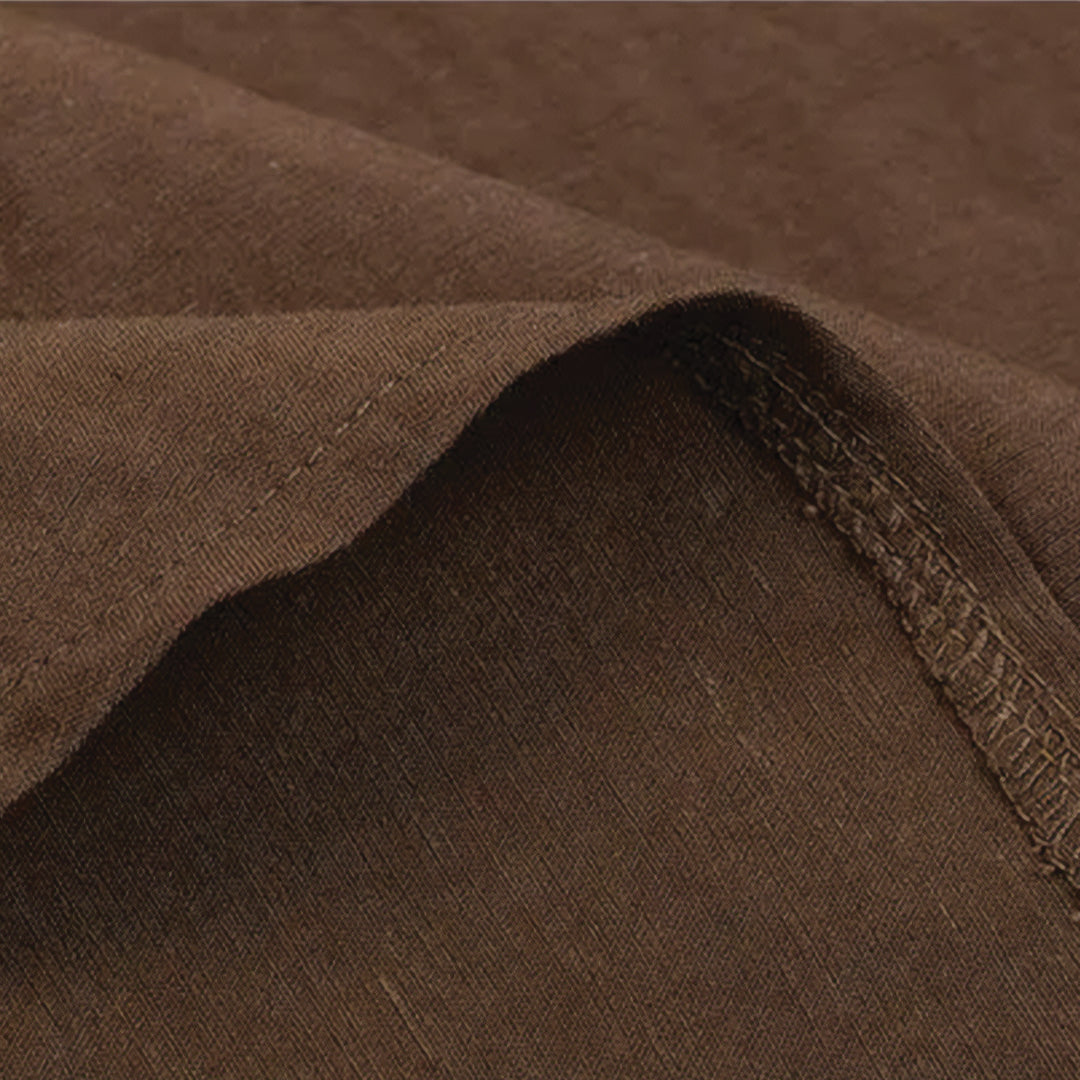 mock linen resort shirt