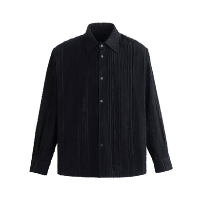 Black Fray Stitch Shirt