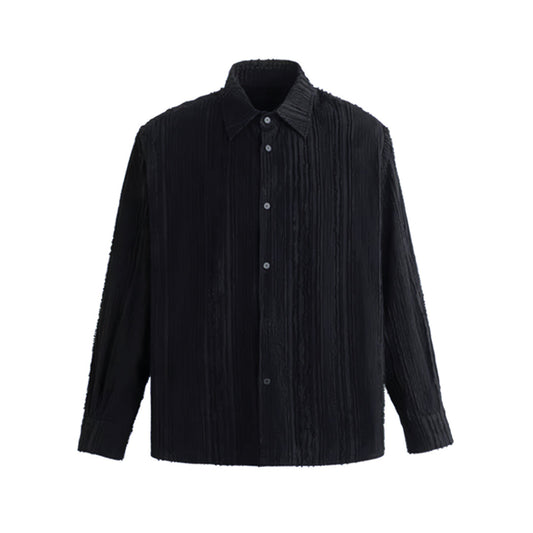 Black Fray Stitch Shirt