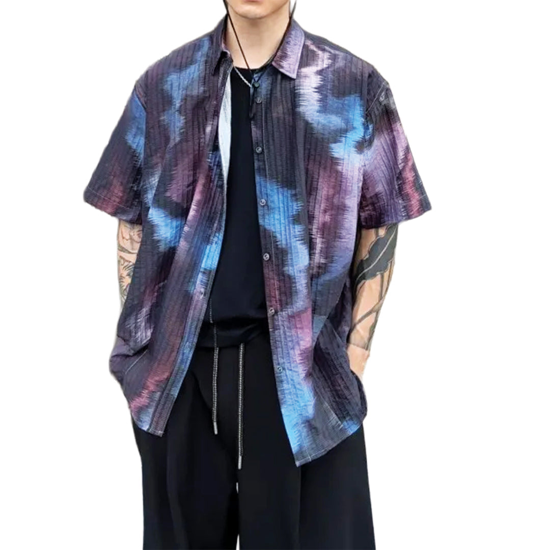 vaporwave pleat shirt