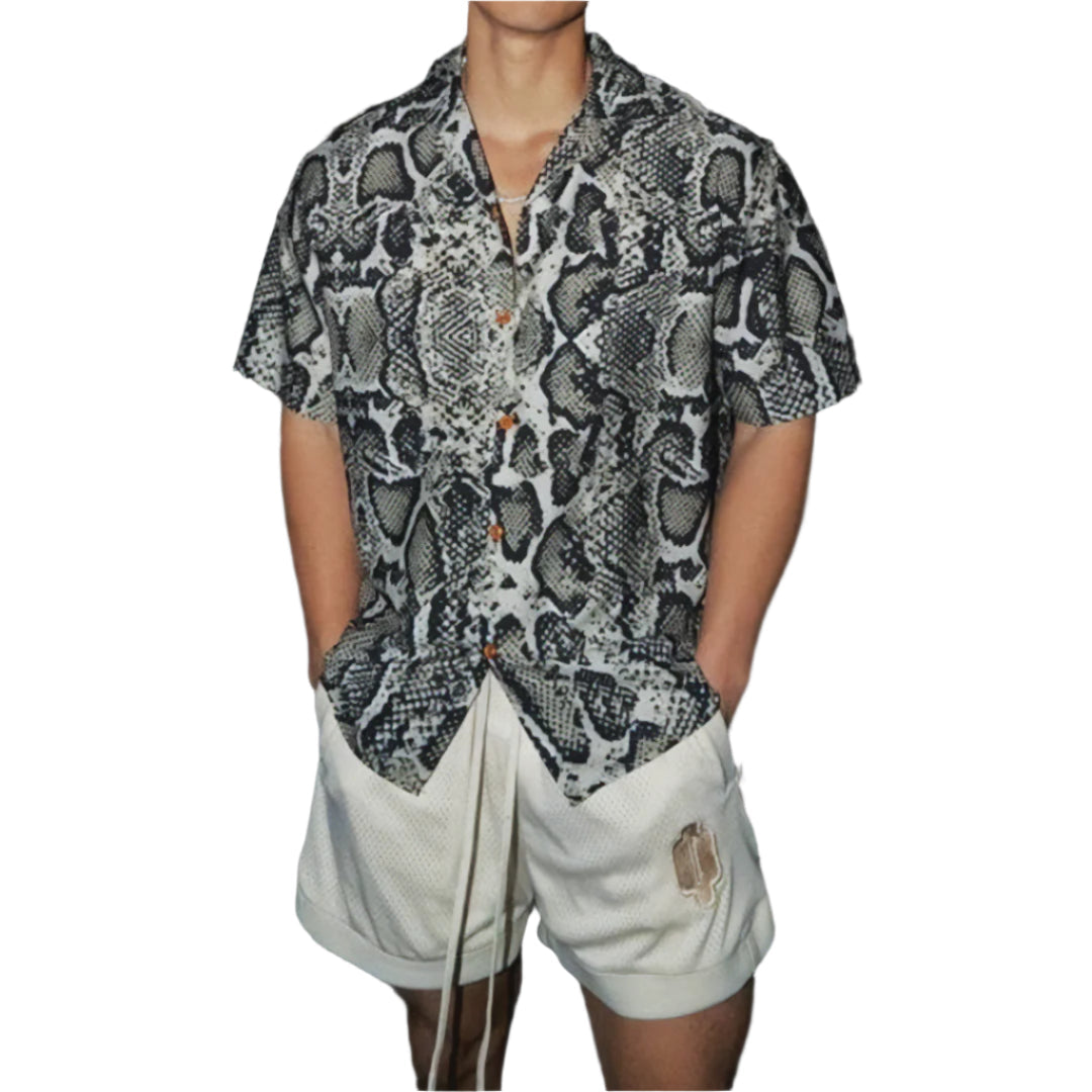 scales pattern short sleeve