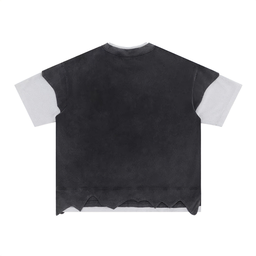 distressed layered t-shirt