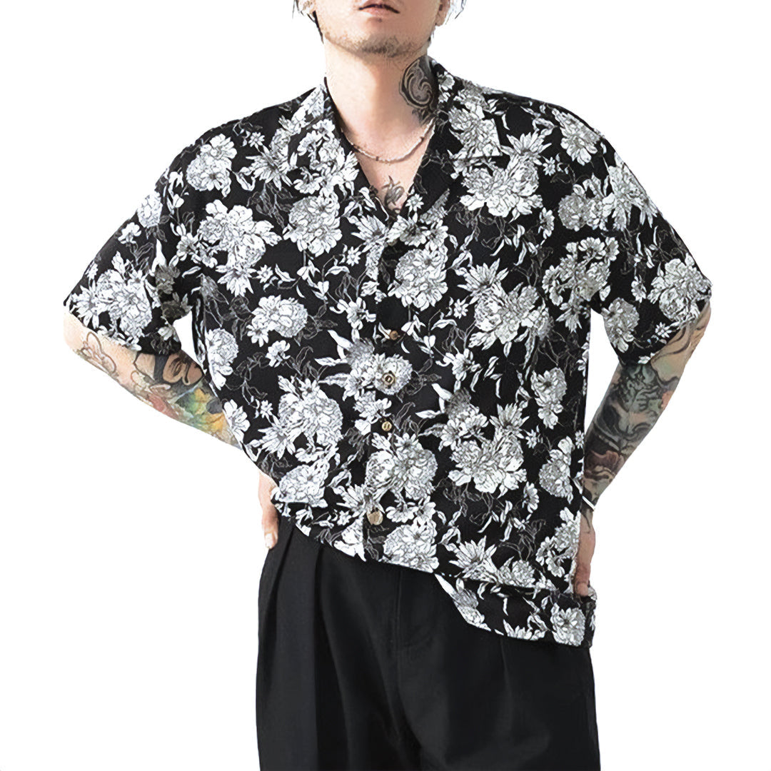 monochrome garden shirt