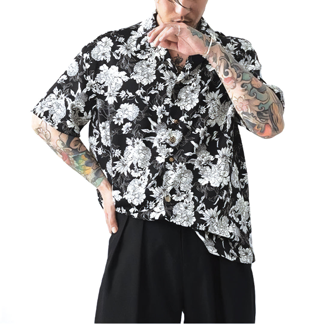 monochrome garden shirt