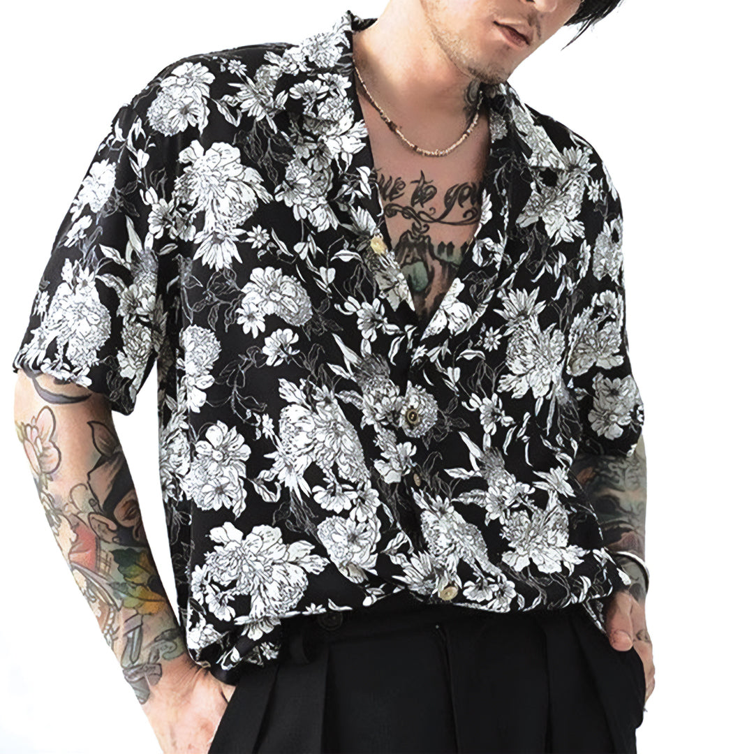 monochrome garden shirt