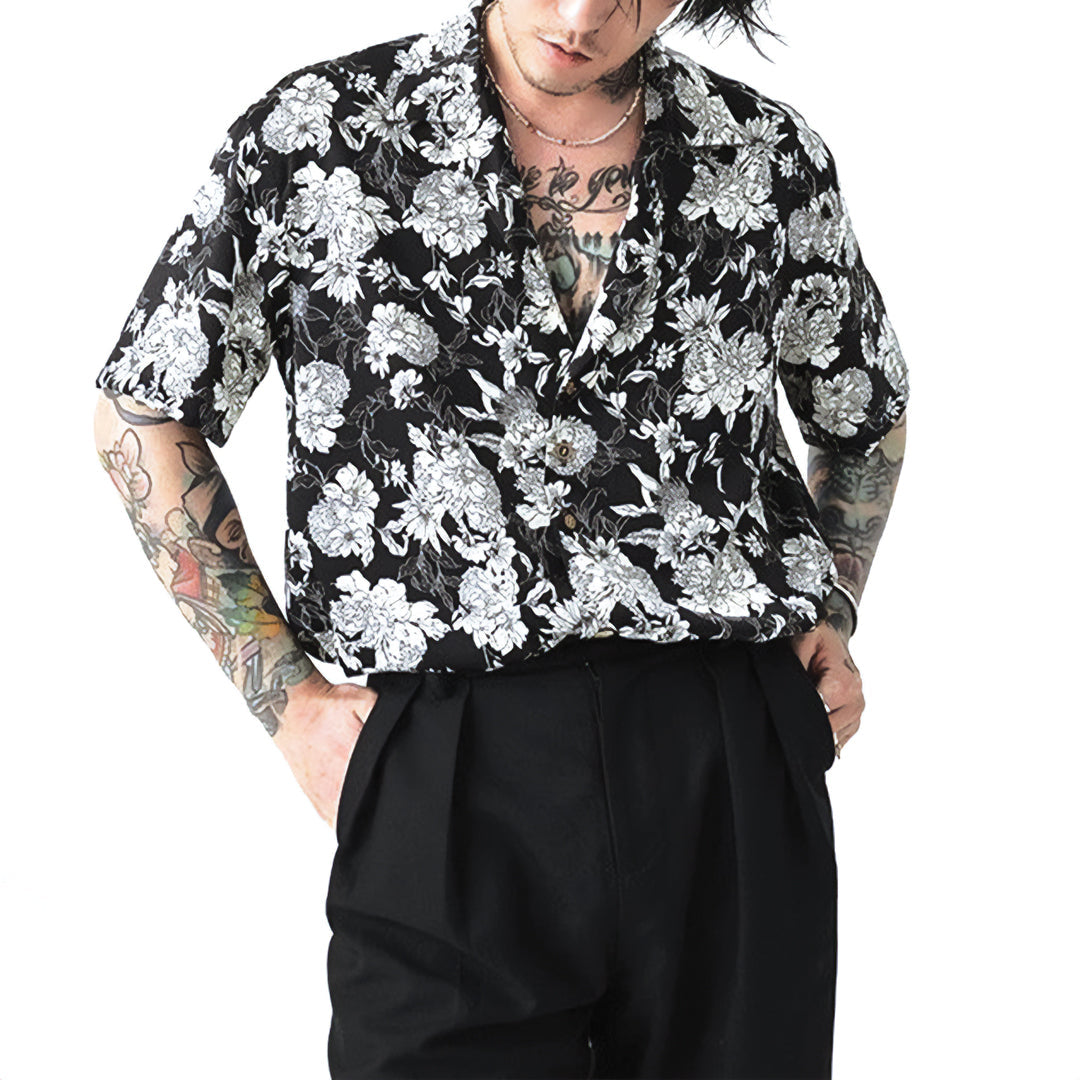 monochrome garden shirt