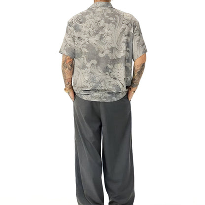 Faded Floral Camp Shirt