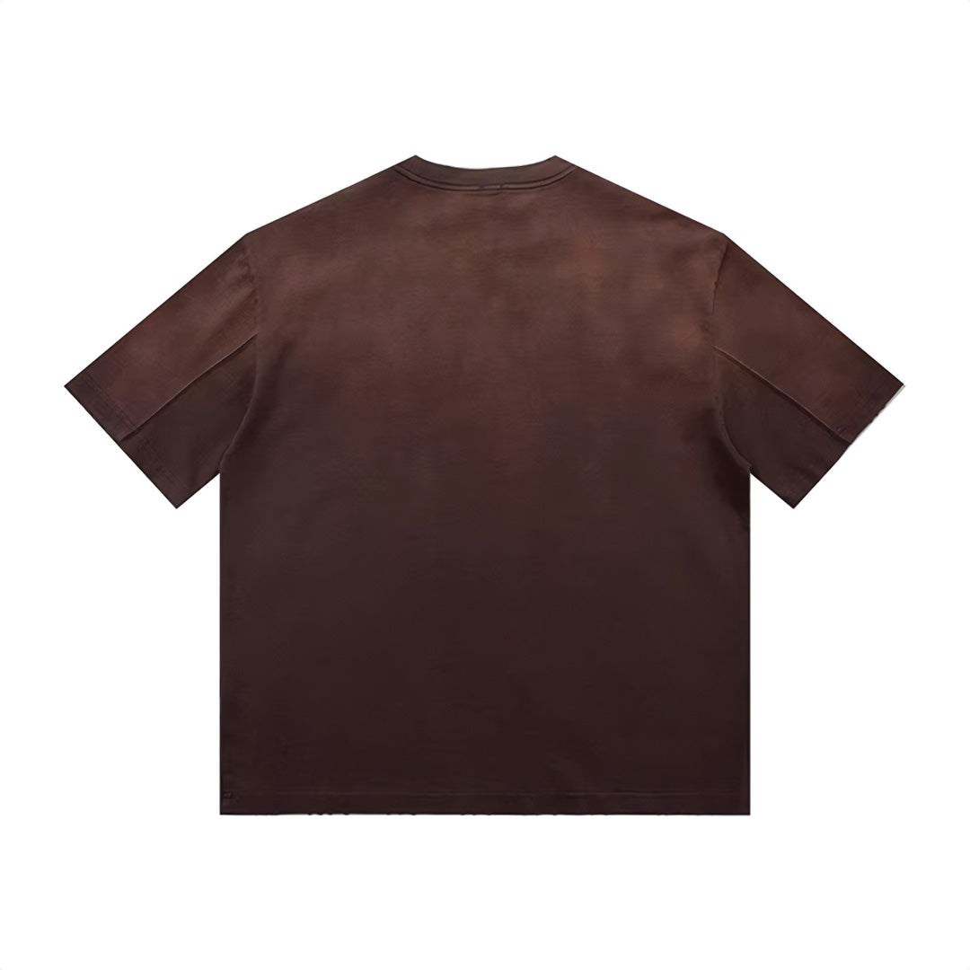 dark gradient wash t-shirt