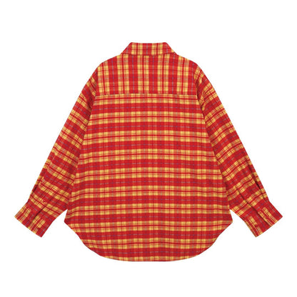 Cherry Plaid Shirt