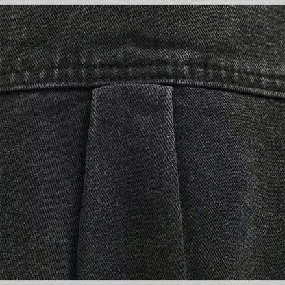 Washed Black Denim Shirt