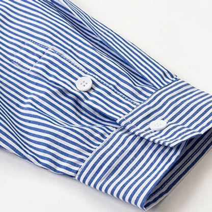 Indigo Striped Collared Shirt