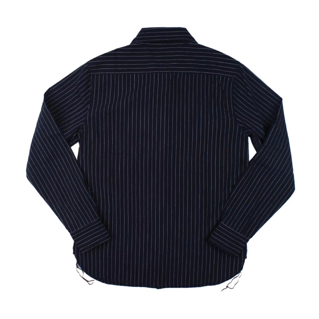retro striped work shirt
