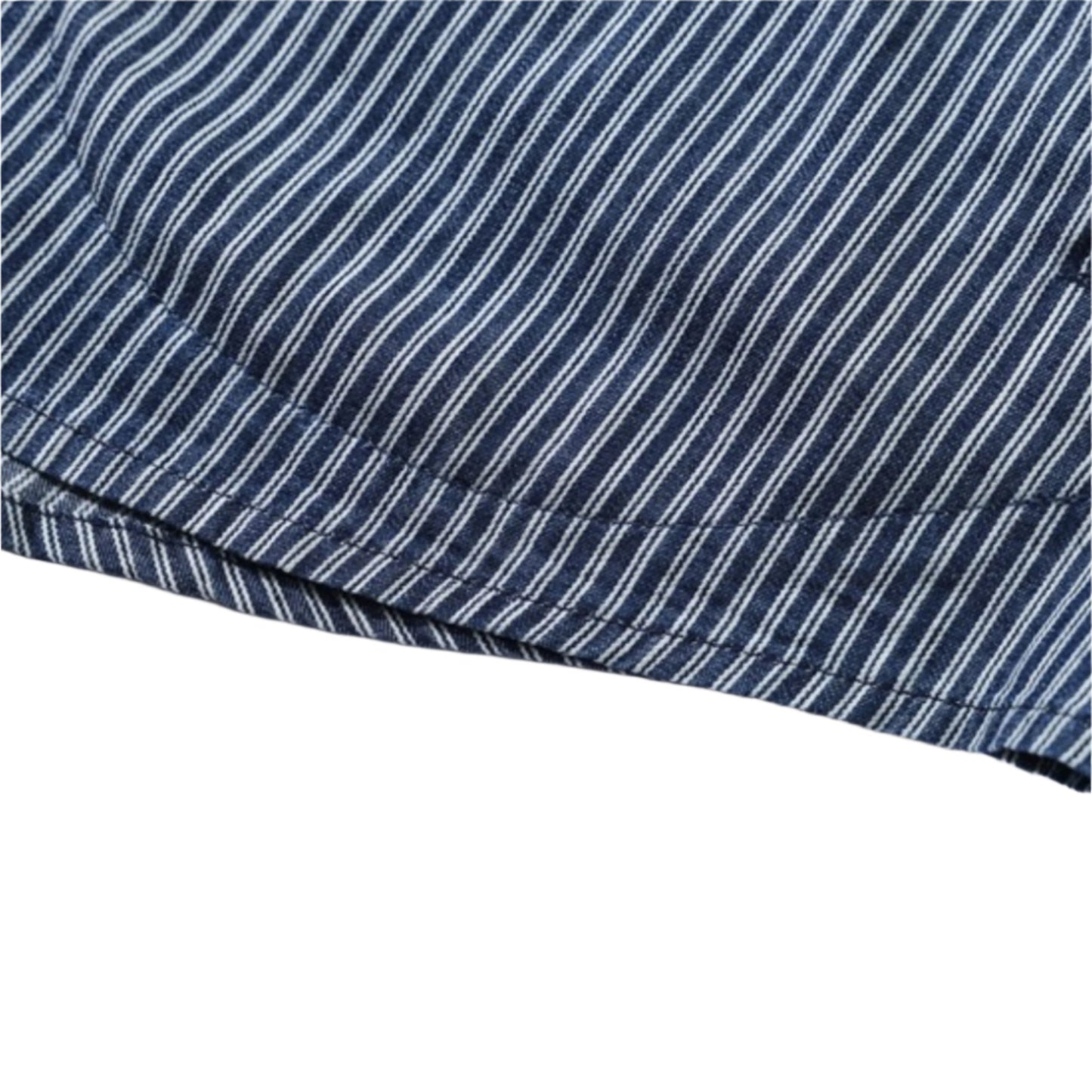 striped cargo denim shirt