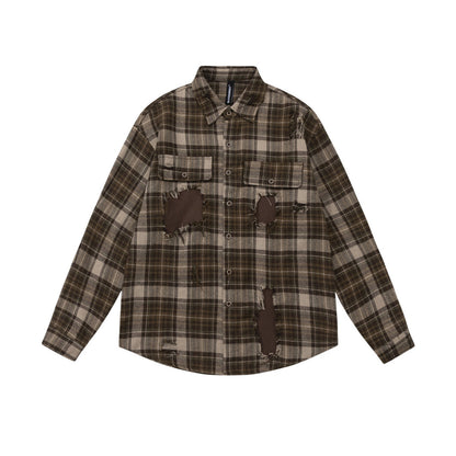 Patched Up Plaid Shirt