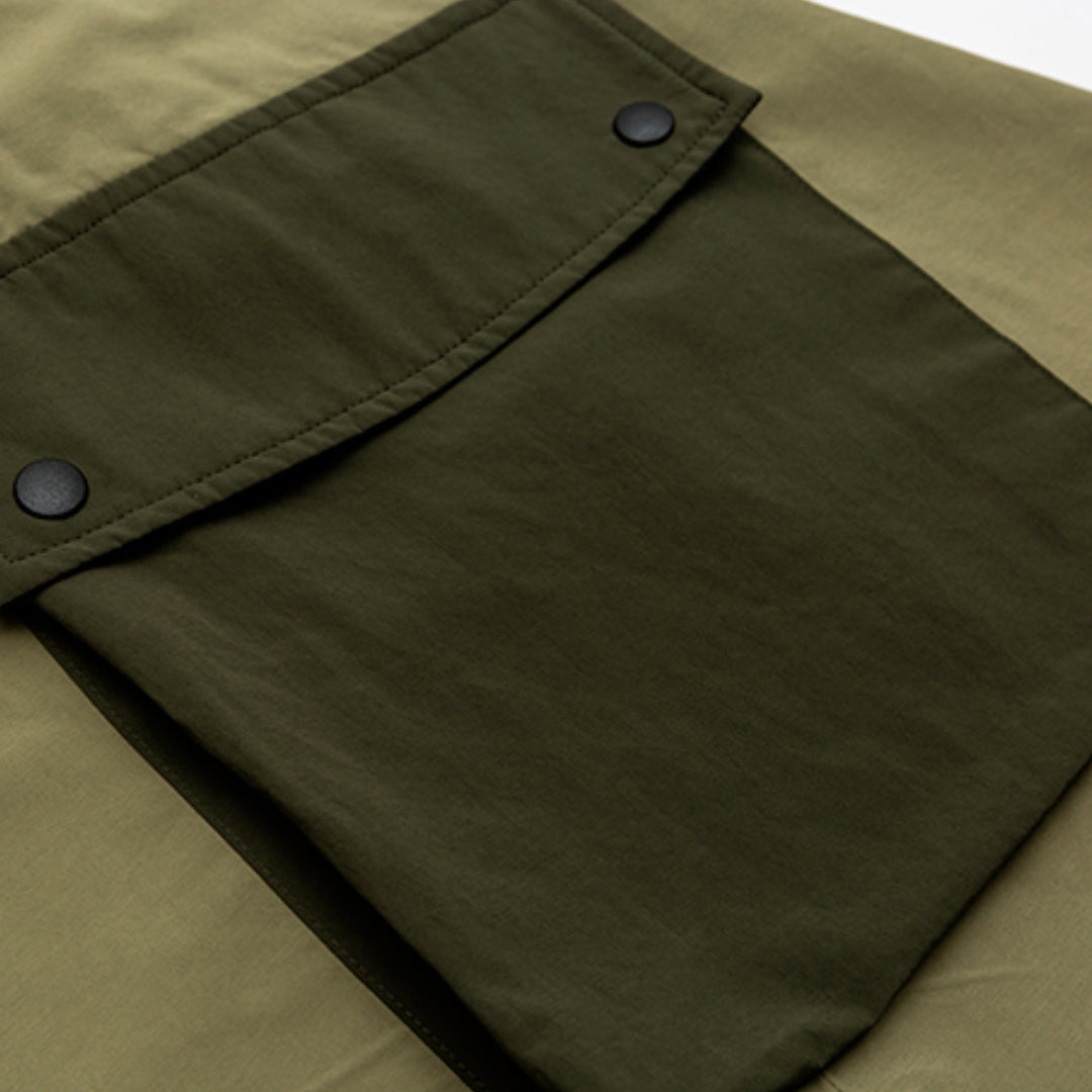 big pocket polo shirt