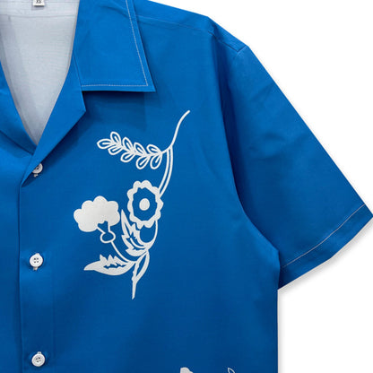 Retro Flower Bowling Shirt