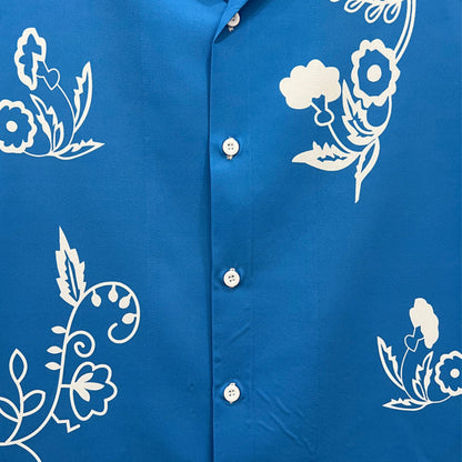 Retro Flower Bowling Shirt