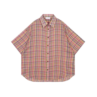 Rose Mint Plaid Shirt