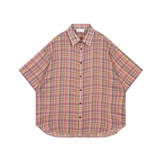 Rose Mint Plaid Shirt