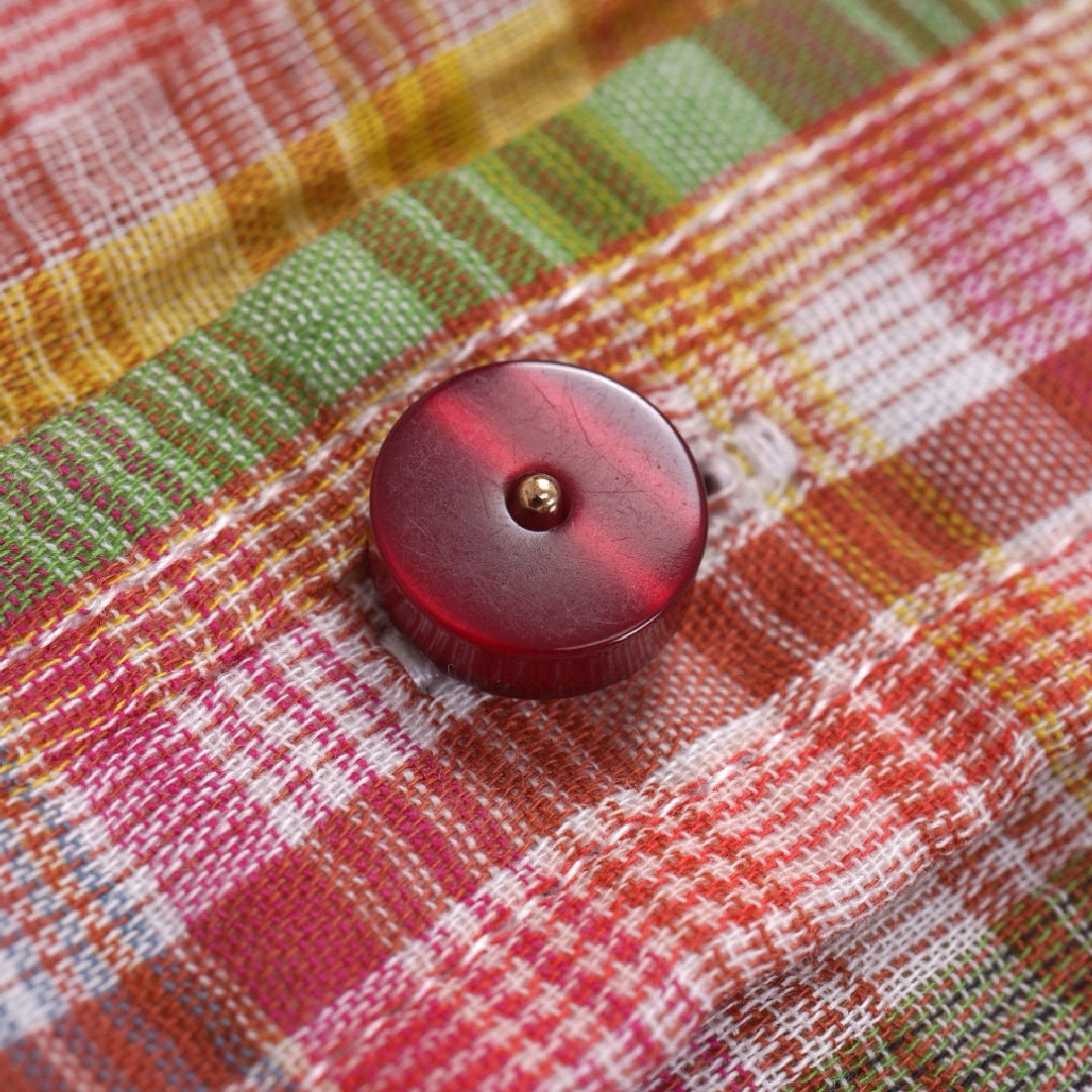 rose mint plaid shirt