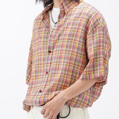 Rose Mint Plaid Shirt