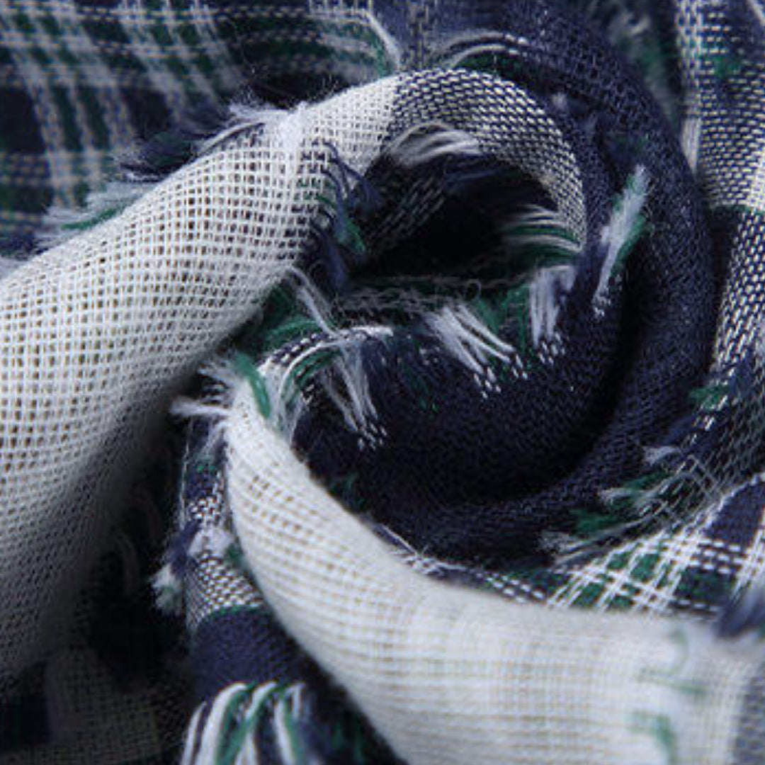 knot knit plaid overshirt