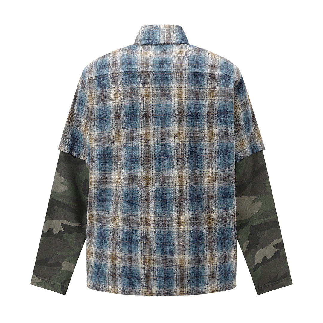plaid camouflage shirt