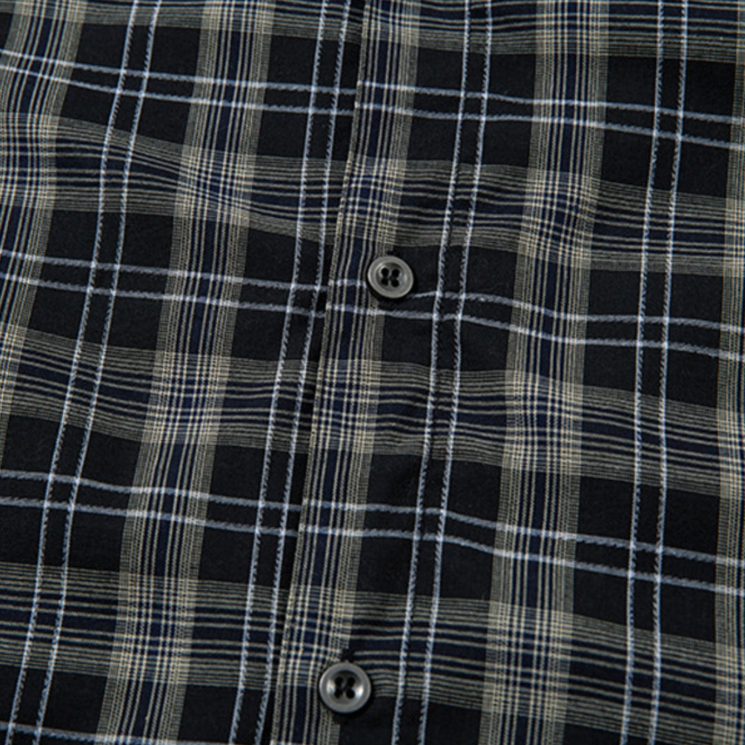 hoover color block shirt