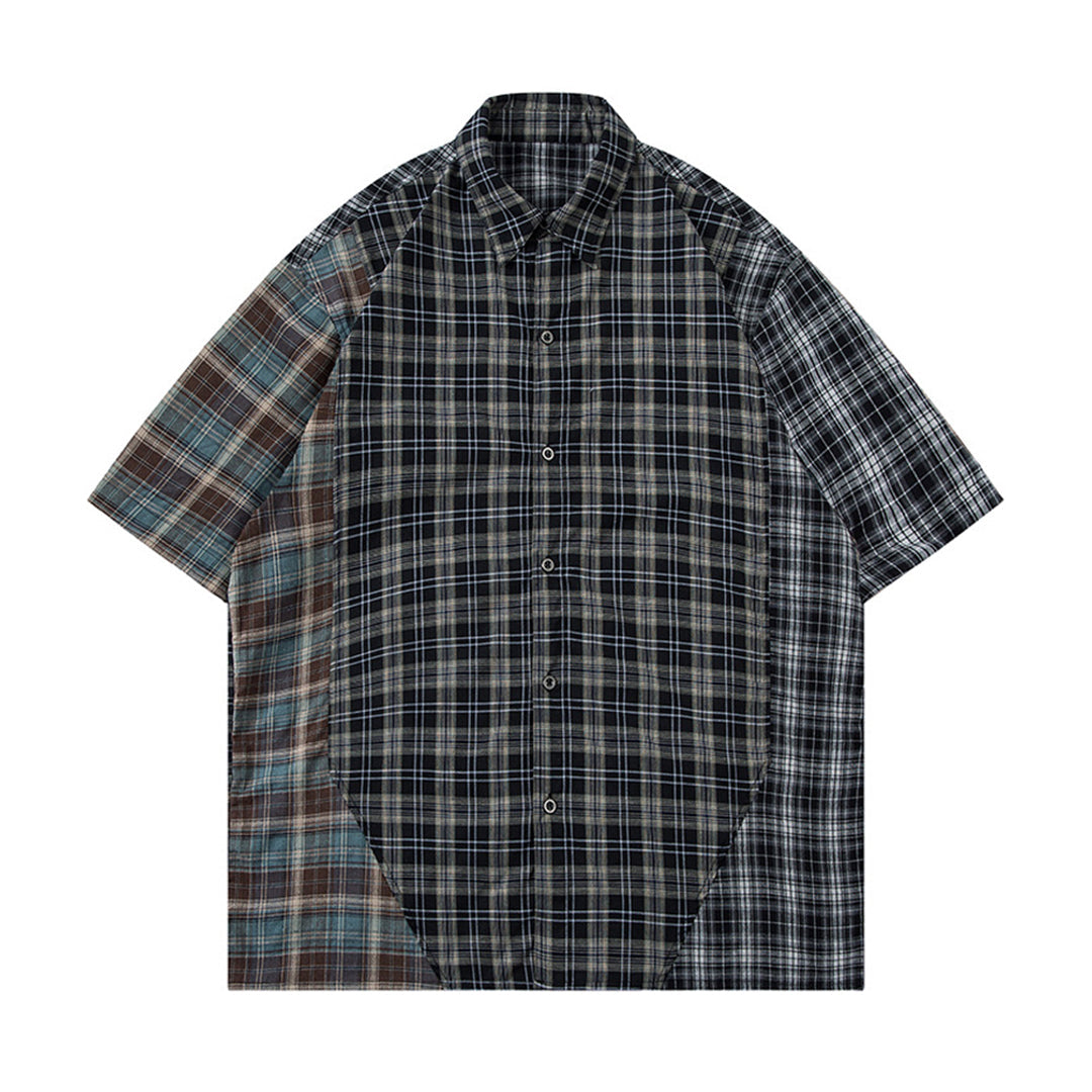 hoover color block shirt