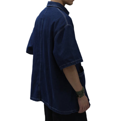 Navy Carpenter Denim Shirt