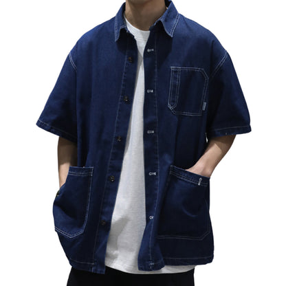 Navy Carpenter Denim Shirt