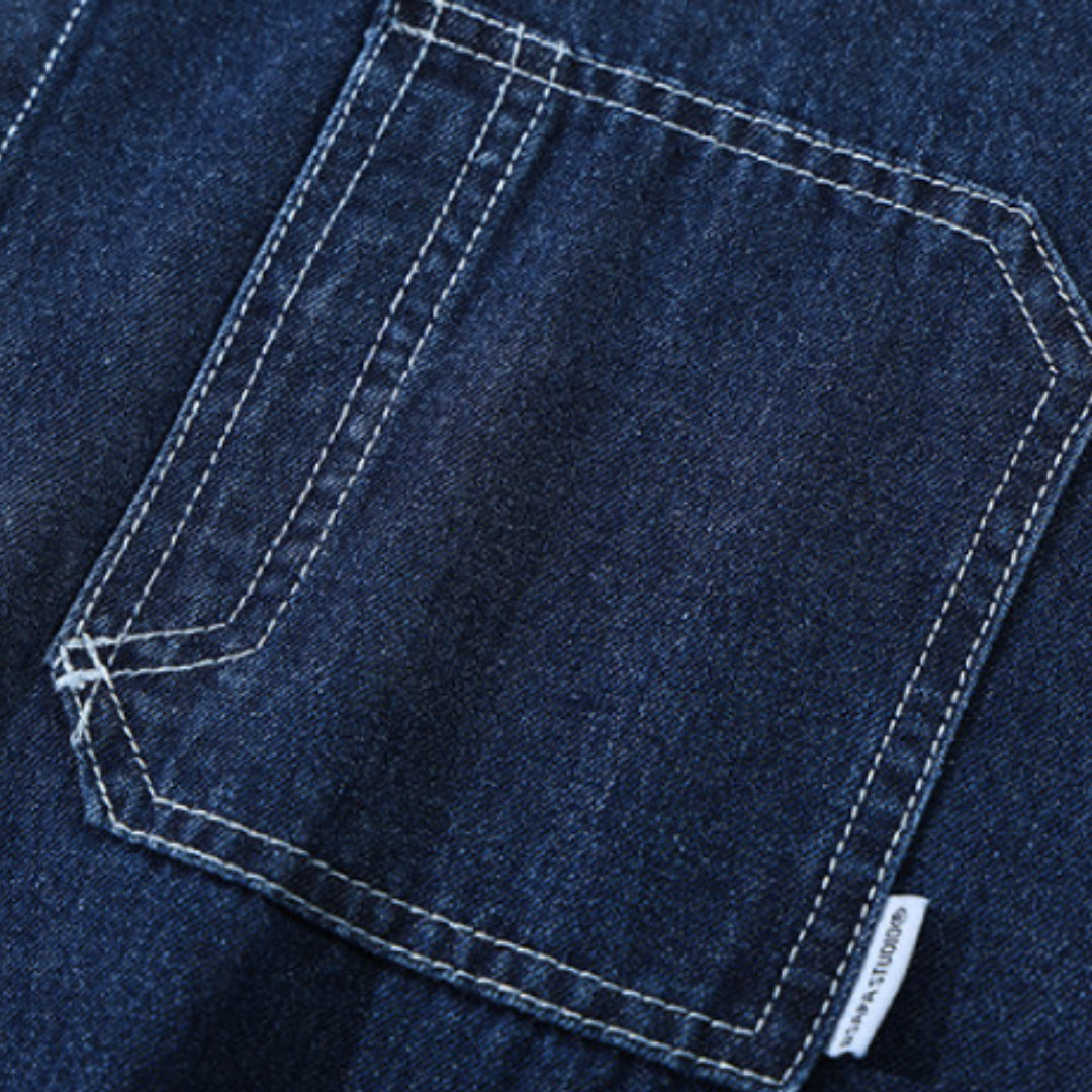 navy carpenter denim shirt