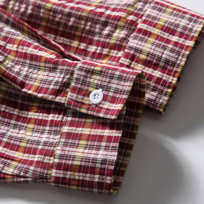 Plaid Drawstring Shirt