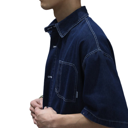 Navy Carpenter Denim Shirt