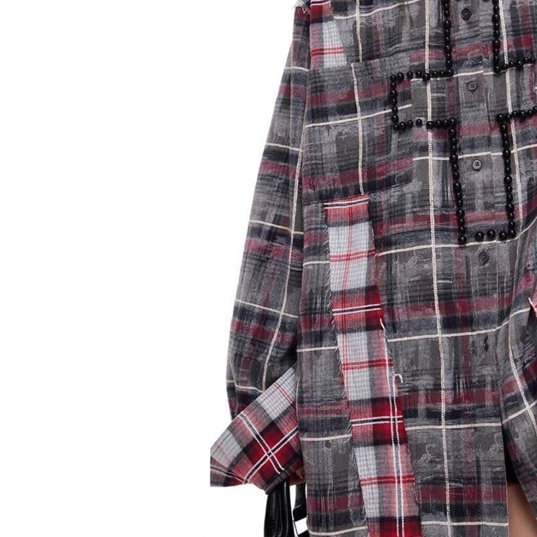 Pearl Cross Plaid Shirt